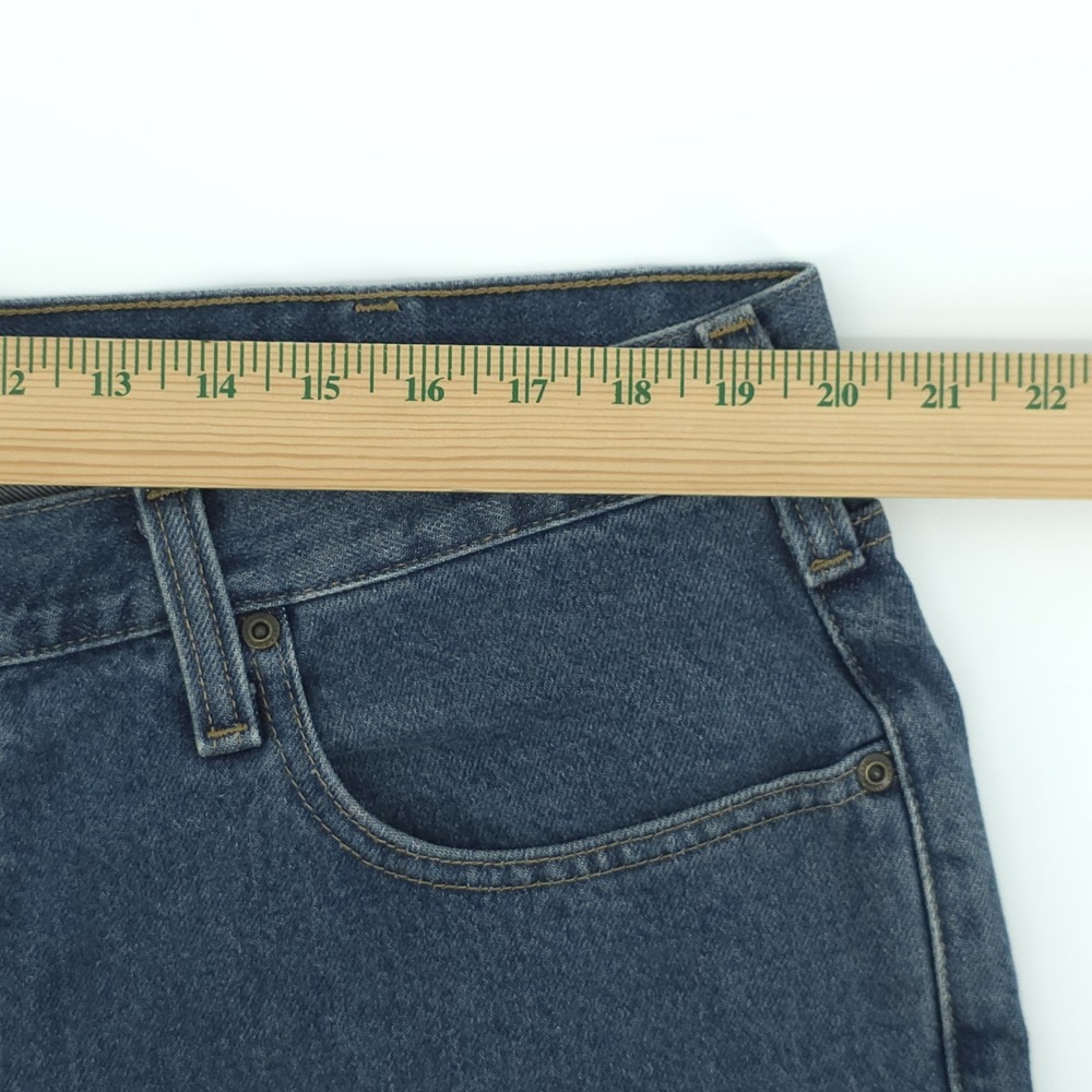Carhartt Blue Jeans Mens 42X30 Classic Fit Denim Straight Leg Work - Picture 9 of 13